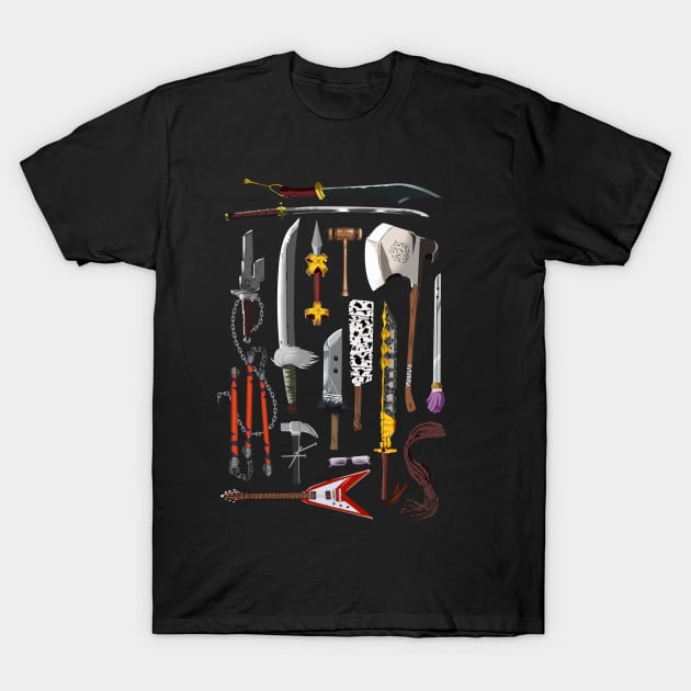 jjk cursed tools and weapons T-Shirt by Afire